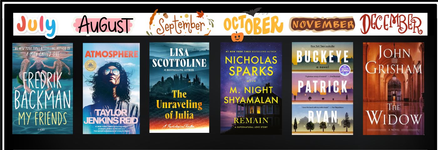 Evening Book Club Book Titles from July - December 2026