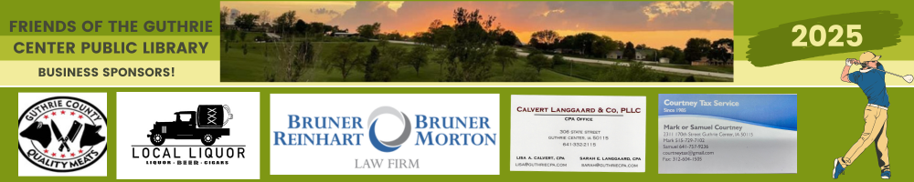 2025 Friends of the Guthrie Center Golf Tournament Sponsors!